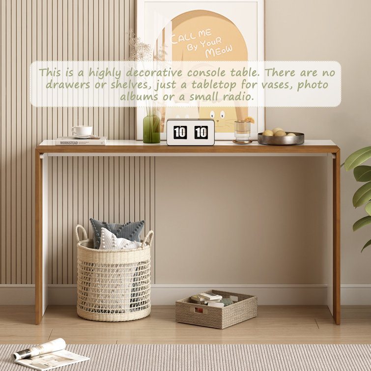 Table in hallway called sale